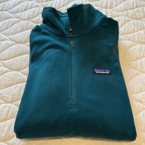 Patagonia Deep Teal Half-Zip Fleece